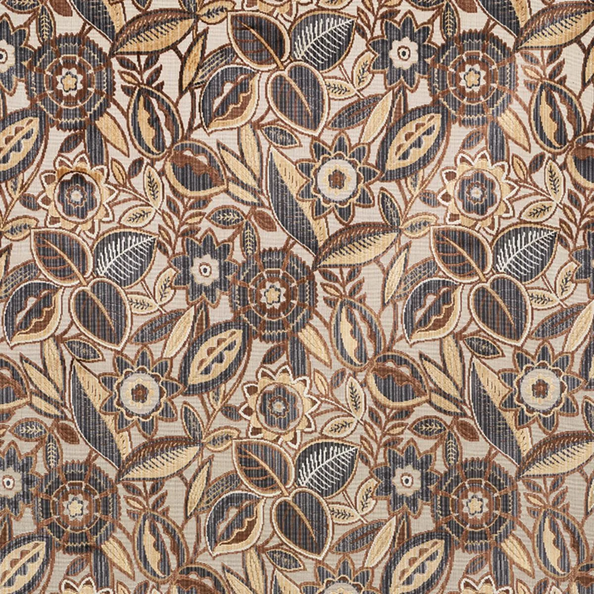 Schumacher 77760 Garland Velvet Neutral fabric swatch