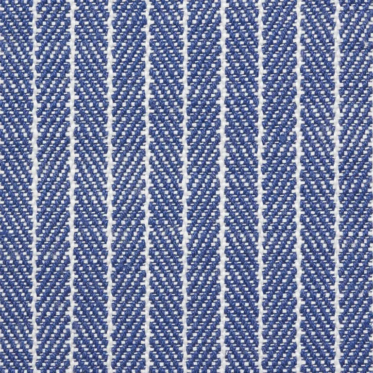 Schumacher 76672 Garter Stripe Indoor/Outdoor Blue fabric swatch