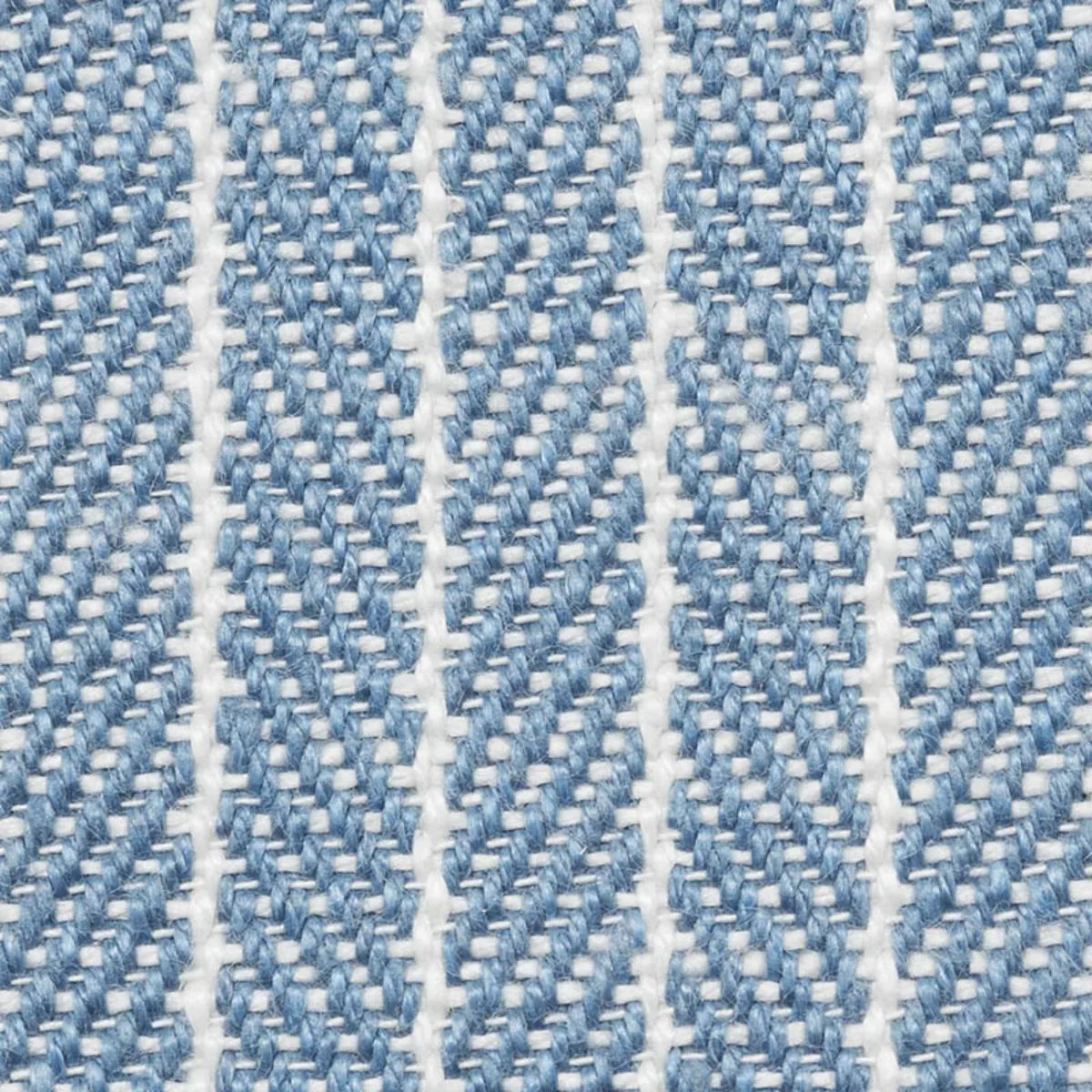 Schumacher 76671 Garter Stripe Indoor/Outdoor Sky fabric swatch