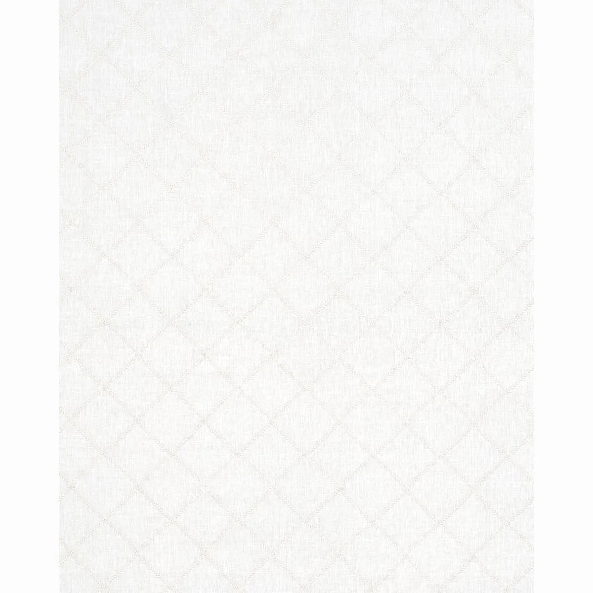 Schumacher 67180 Gemma Sheer Blanc fabric swatch