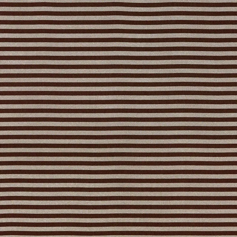 Schumacher 69244 Geoffrey Metallic Stripe Java fabric swatch