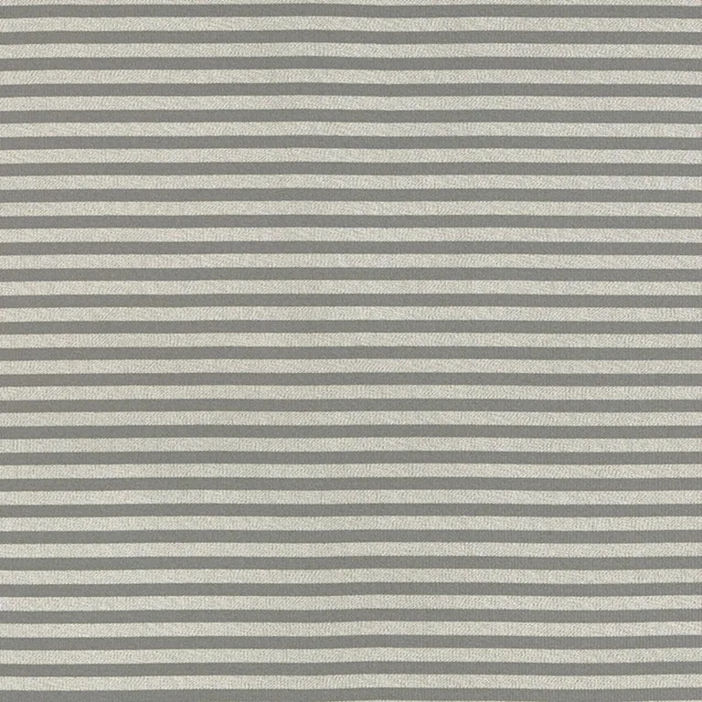 Schumacher 69243 Geoffrey Metallic Stripe Mercury fabric swatch