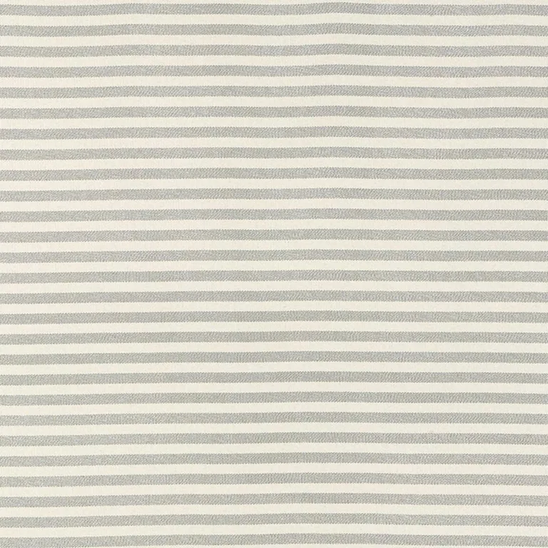 Schumacher 69242 Geoffrey Metallic Stripe Moonglow fabric swatch