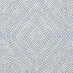 Schumacher 73863 Geometric Weave Indoor/Outdoor Chambray fabric swatch