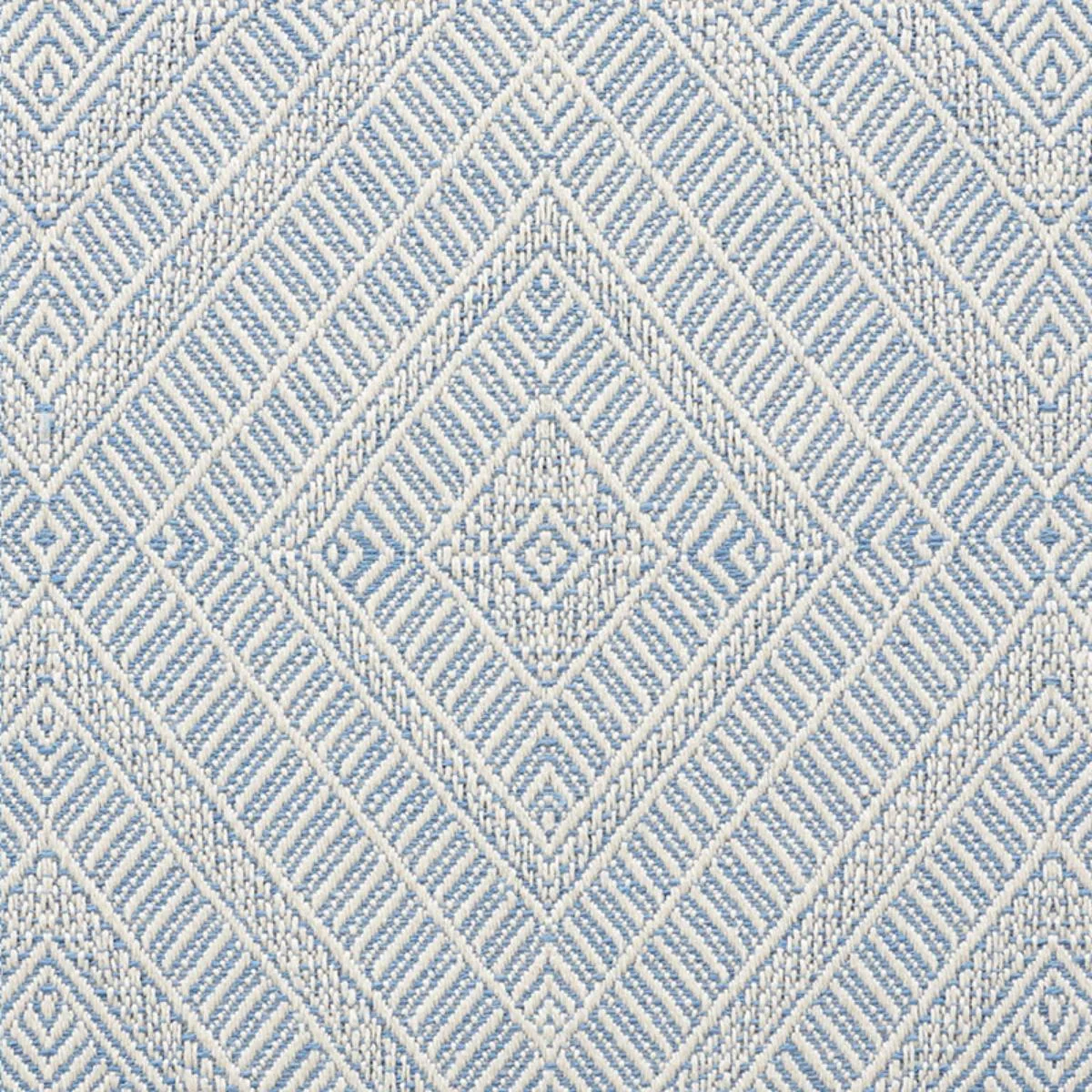 Schumacher 73863 Geometric Weave Indoor/Outdoor Chambray fabric swatch
