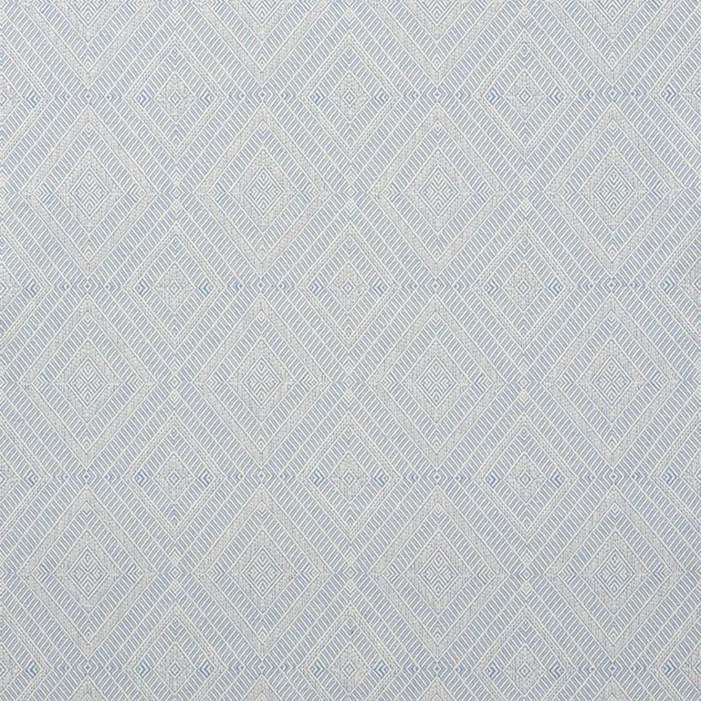 Schumacher 73863 Geometric Weave Indoor/Outdoor Chambray fabric swatch