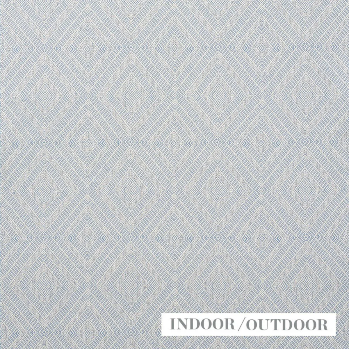 Schumacher 73863 Geometric Weave Indoor/Outdoor Chambray fabric swatch
