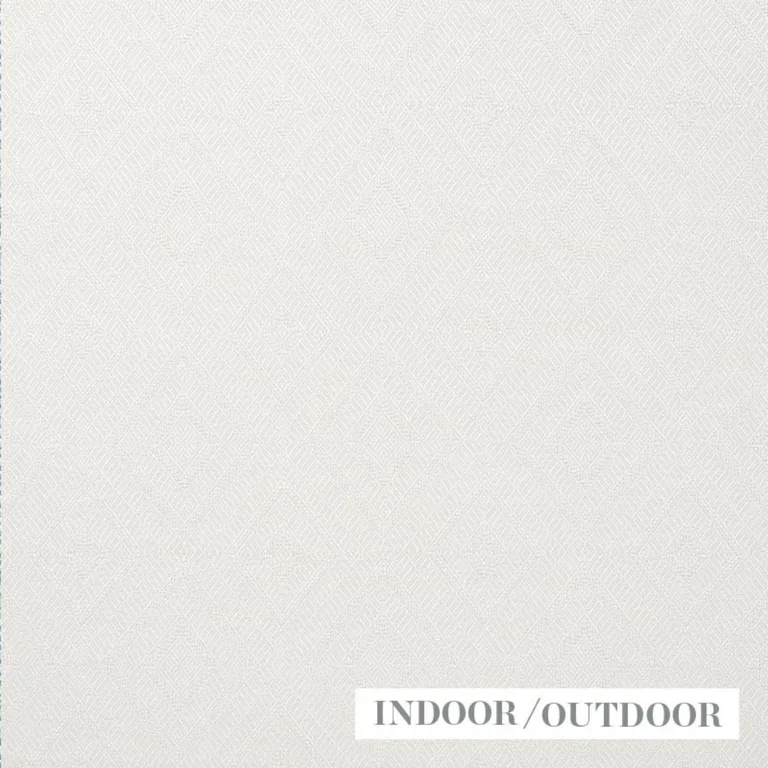 Schumacher 73860 Geometric Weave Indoor/Outdoor Ivory fabric swatch