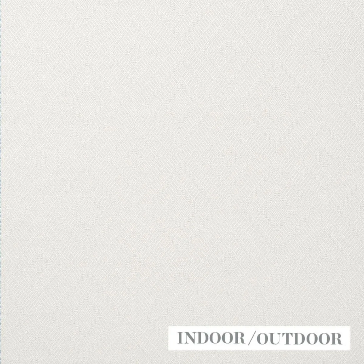 Schumacher 73860 Geometric Weave Indoor/Outdoor Ivory fabric swatch