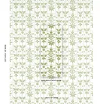Schumacher 180890 Georgia Wildflowers Leaf fabric swatch