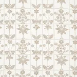 Schumacher 180891 Georgia Wildflowers Neutral fabric swatch