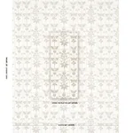 Schumacher 180891 Georgia Wildflowers Neutral fabric swatch