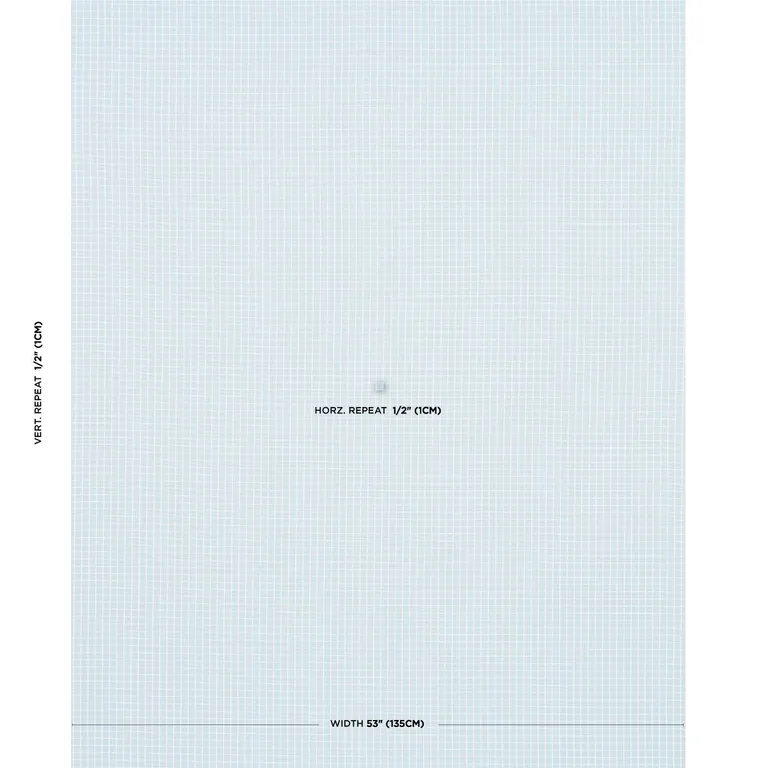Schumacher 83690 Georgie Reversible Check China Blue fabric swatch
