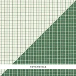 Schumacher 83693 Georgie Reversible Check Emerald fabric swatch
