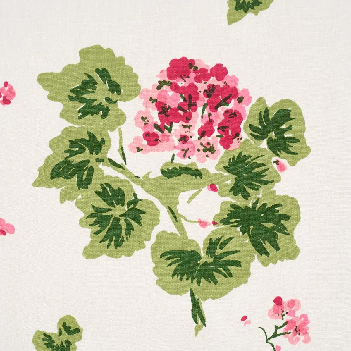 Schumacher TL400022 Geranium Pinks fabric swatch
