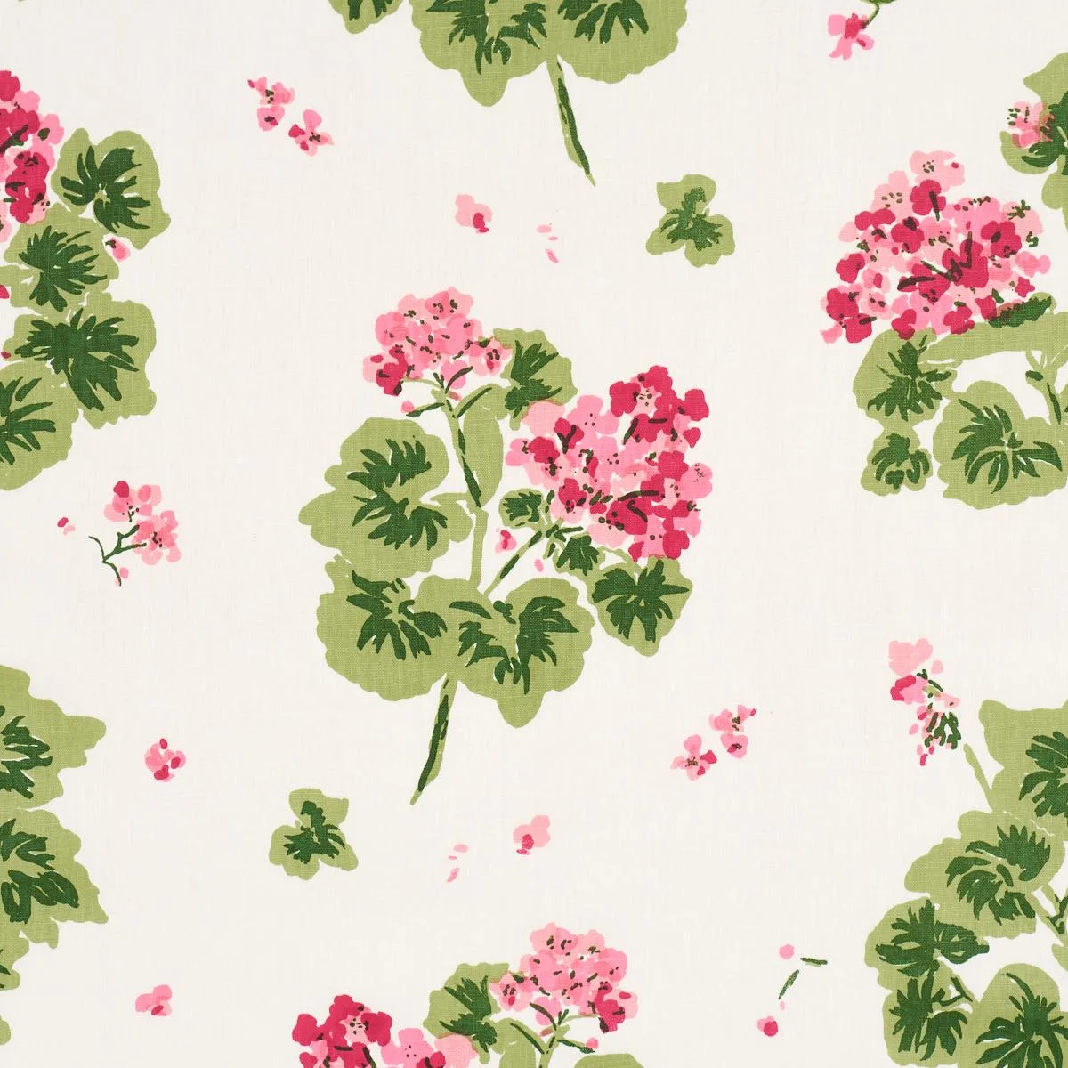 Schumacher TL400022 Geranium Pinks fabric swatch