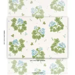 Schumacher TL400023 Geranium Sky fabric swatch