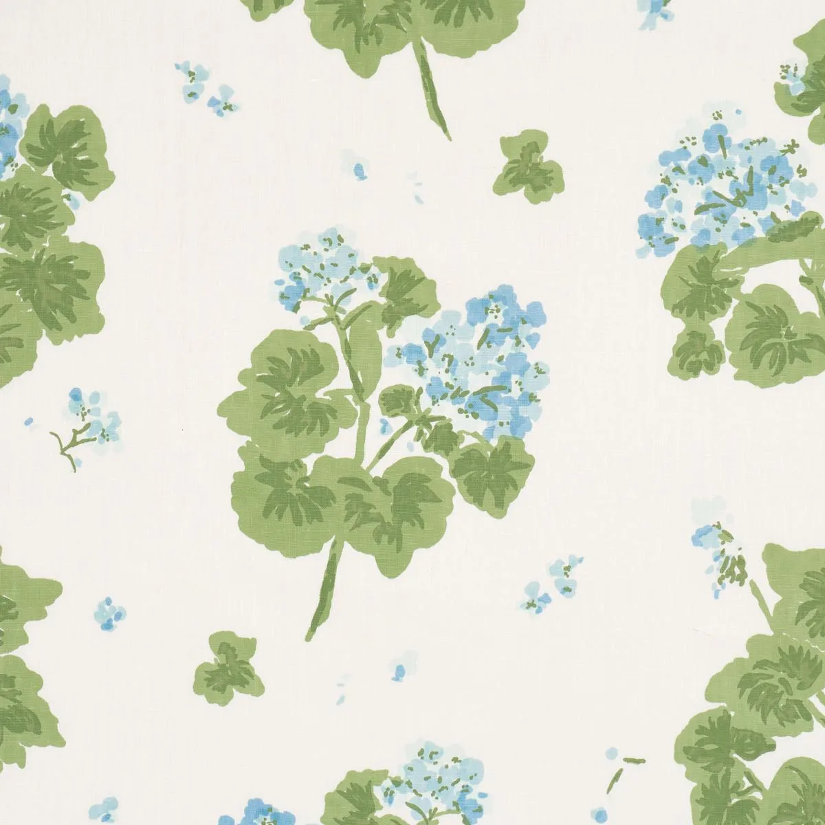Schumacher TL400023 Geranium Sky fabric swatch