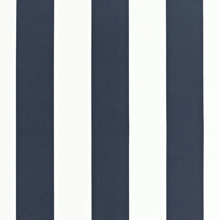 Schumacher 175245 Geyer Stripe Navy fabric swatch