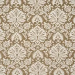 Schumacher 86162 Gianna Embroidery Caramel fabric swatch