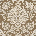 Schumacher 86162 Gianna Embroidery Caramel fabric swatch