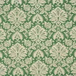 Schumacher 86160 Gianna Embroidery Emerald fabric swatch