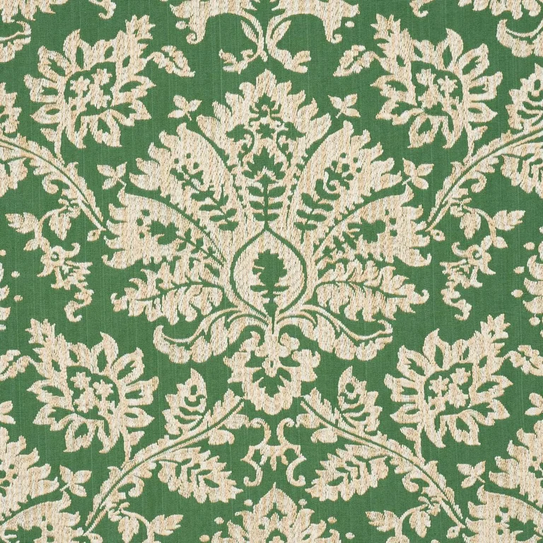 Schumacher 86160 Gianna Embroidery Emerald fabric swatch