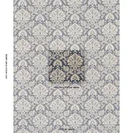 Schumacher 86161 Gianna Embroidery Indigo fabric swatch
