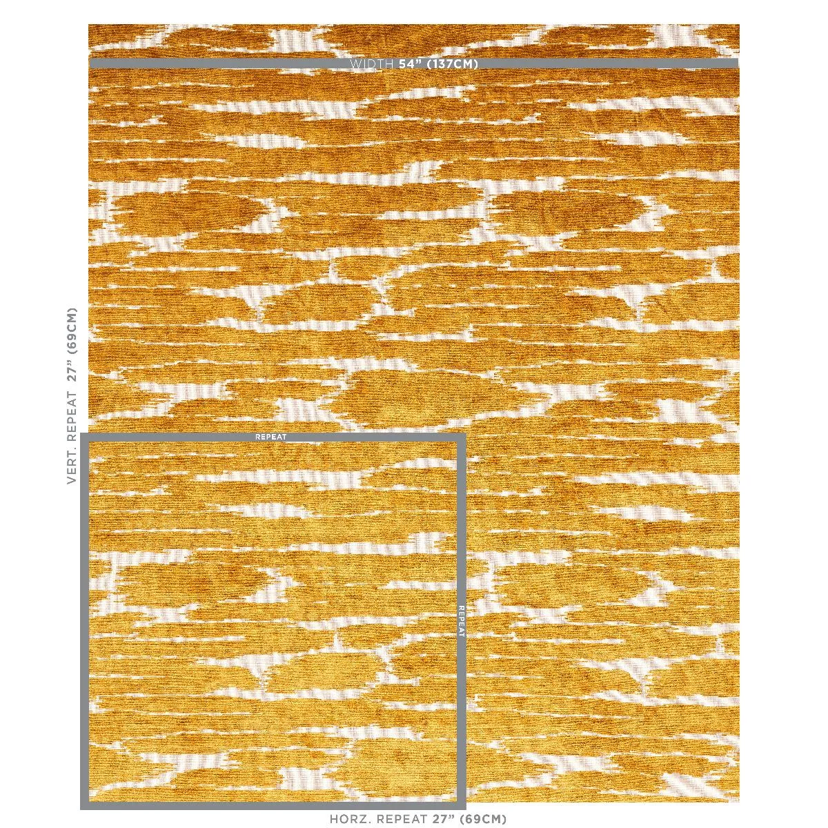 Schumacher 72553 Gibson Bronze fabric swatch