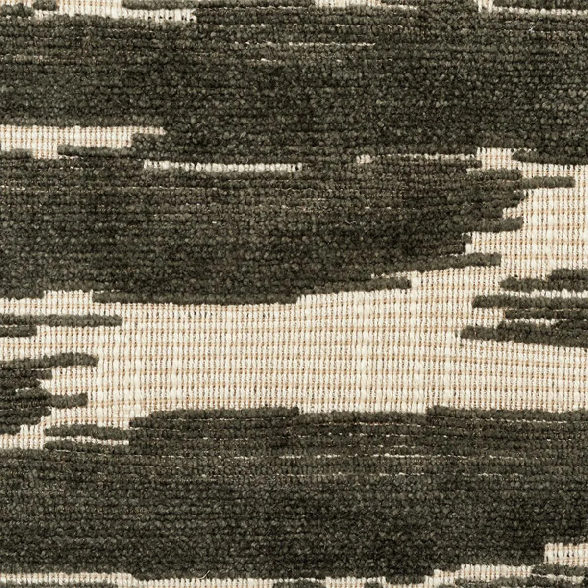 Schumacher 72552 Gibson Charcoal fabric swatch