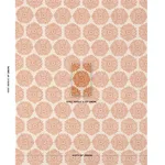 Schumacher 181540 Gilded Star Block Print Cinnamon fabric swatch