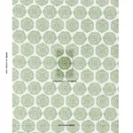 Schumacher 181542 Gilded Star Block Print Green fabric swatch