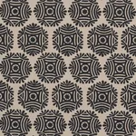 Schumacher 181543 Gilded Star Hand Block Black fabric swatch