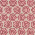 Schumacher 181544 Gilded Star Hand Block Red fabric swatch