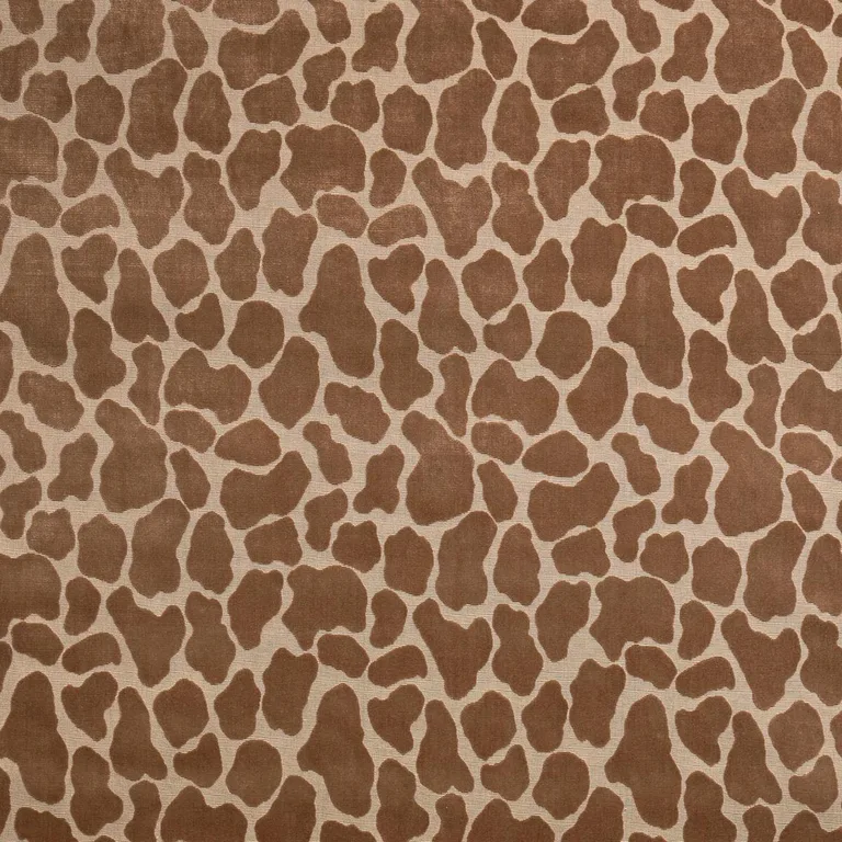 Schumacher 82970 Giraffe Velvet Safari fabric swatch