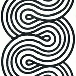 Schumacher 79341 Giraldi Embroidery Black fabric swatch