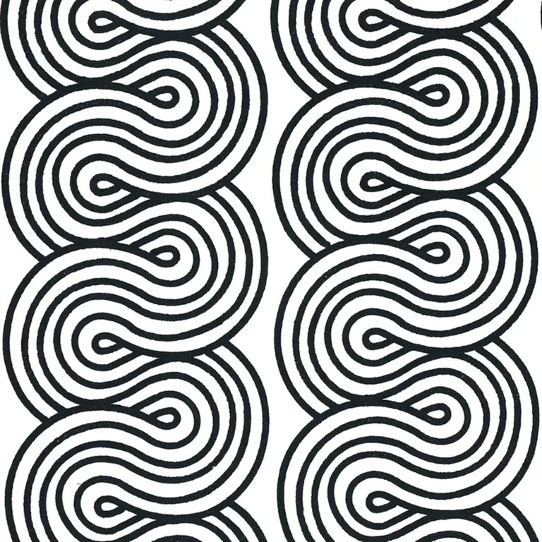 Schumacher 79341 Giraldi Embroidery Black fabric swatch