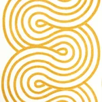 Schumacher 79340 Giraldi Embroidery Gold fabric swatch