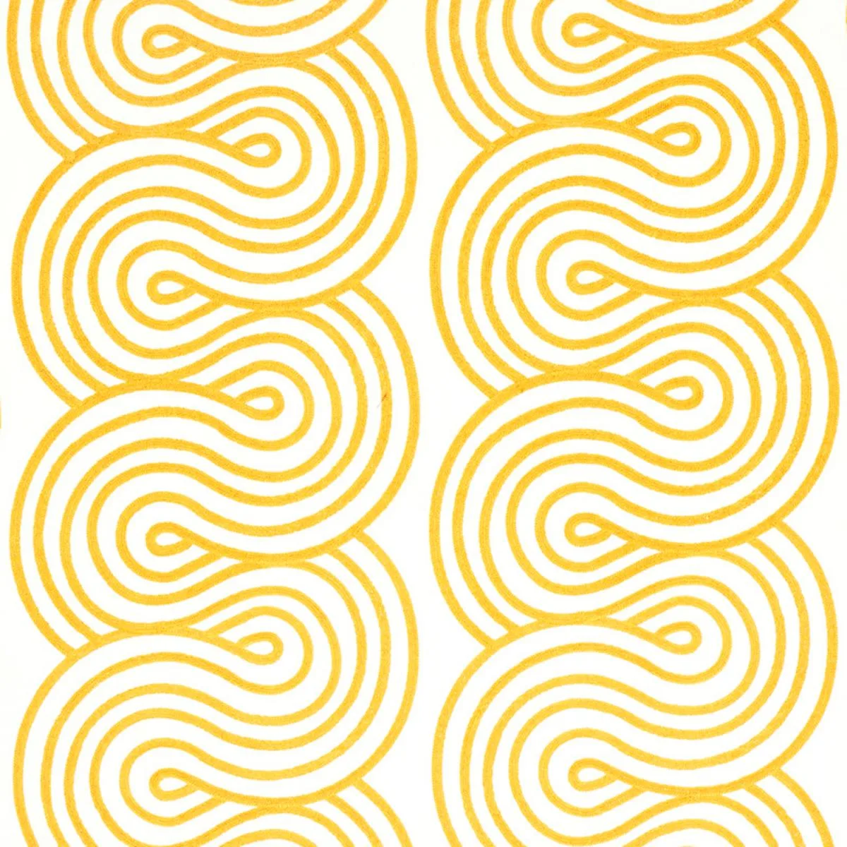 Schumacher 79340 Giraldi Embroidery Gold fabric swatch