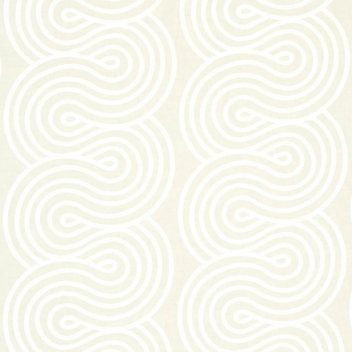Schumacher 79342 Giraldi Embroidery Natural fabric swatch
