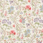 Schumacher 181900 Giselle Floral Ivory fabric swatch