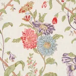Schumacher 181900 Giselle Floral Ivory fabric swatch