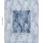 Schumacher TL400030 Giverny Blues fabric swatch