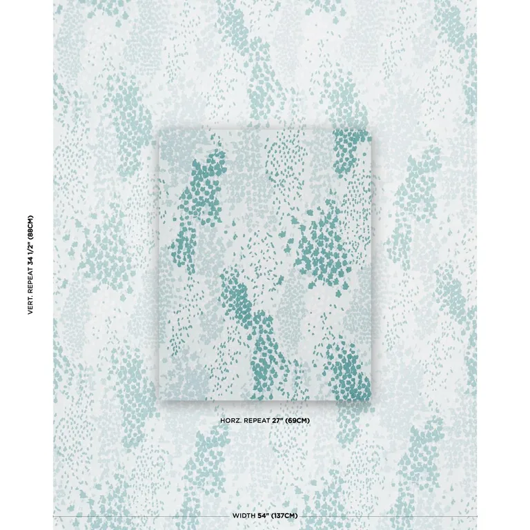 Schumacher TL400032 Giverny Seaglass fabric swatch
