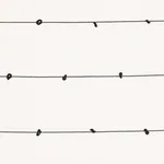 Schumacher 81381 Globo Knotted Handwoven Black fabric swatch