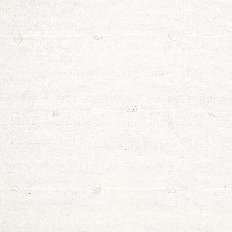 Schumacher 81382 Globo Knotted Handwoven White fabric swatch