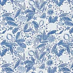 Schumacher 176842 Gloria Delft fabric swatch