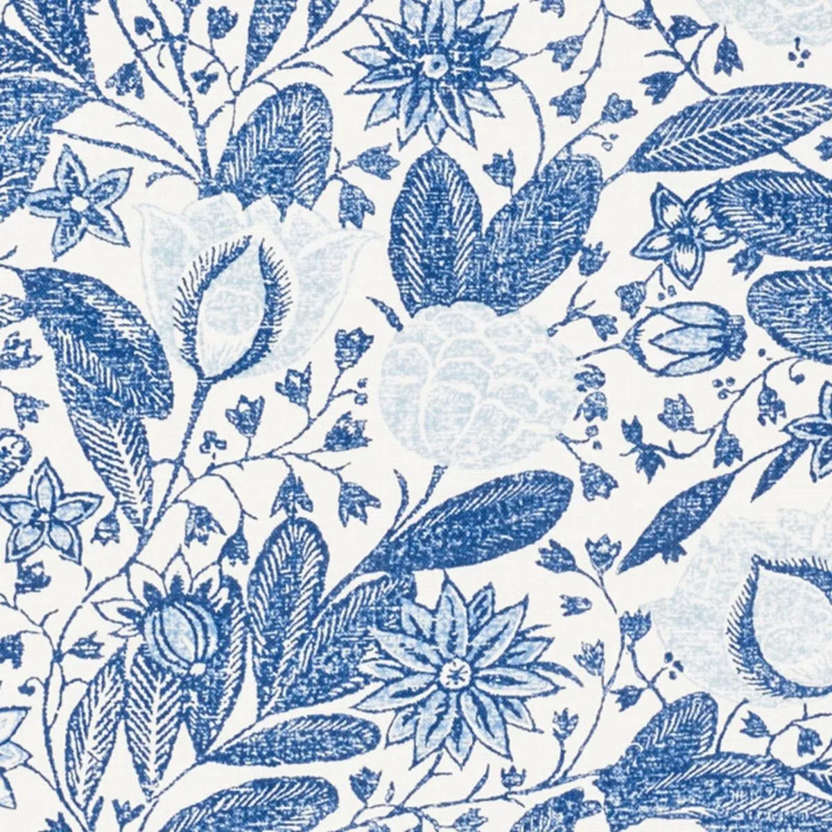 Schumacher 176842 Gloria Delft fabric swatch