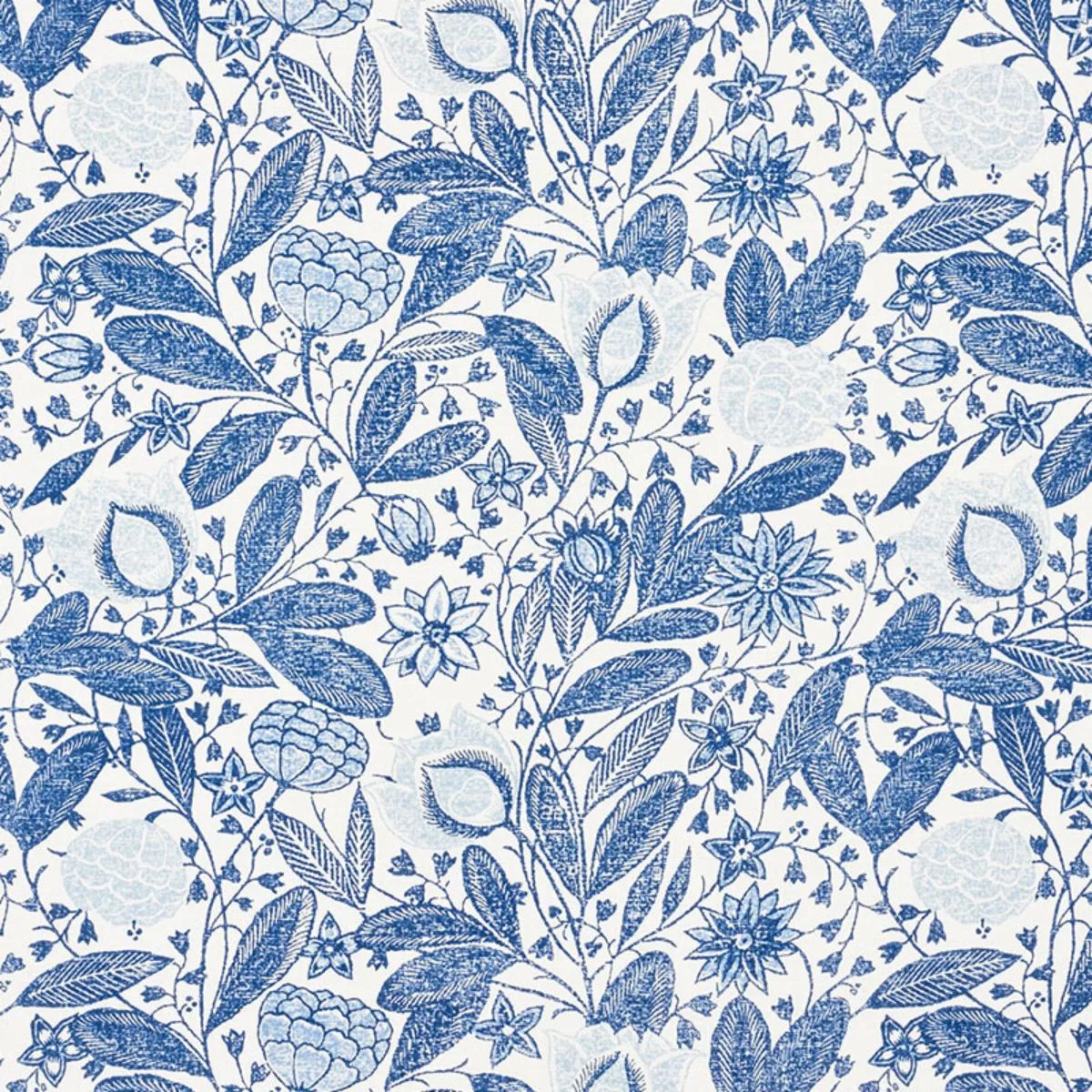 Schumacher 176842 Gloria Delft fabric swatch