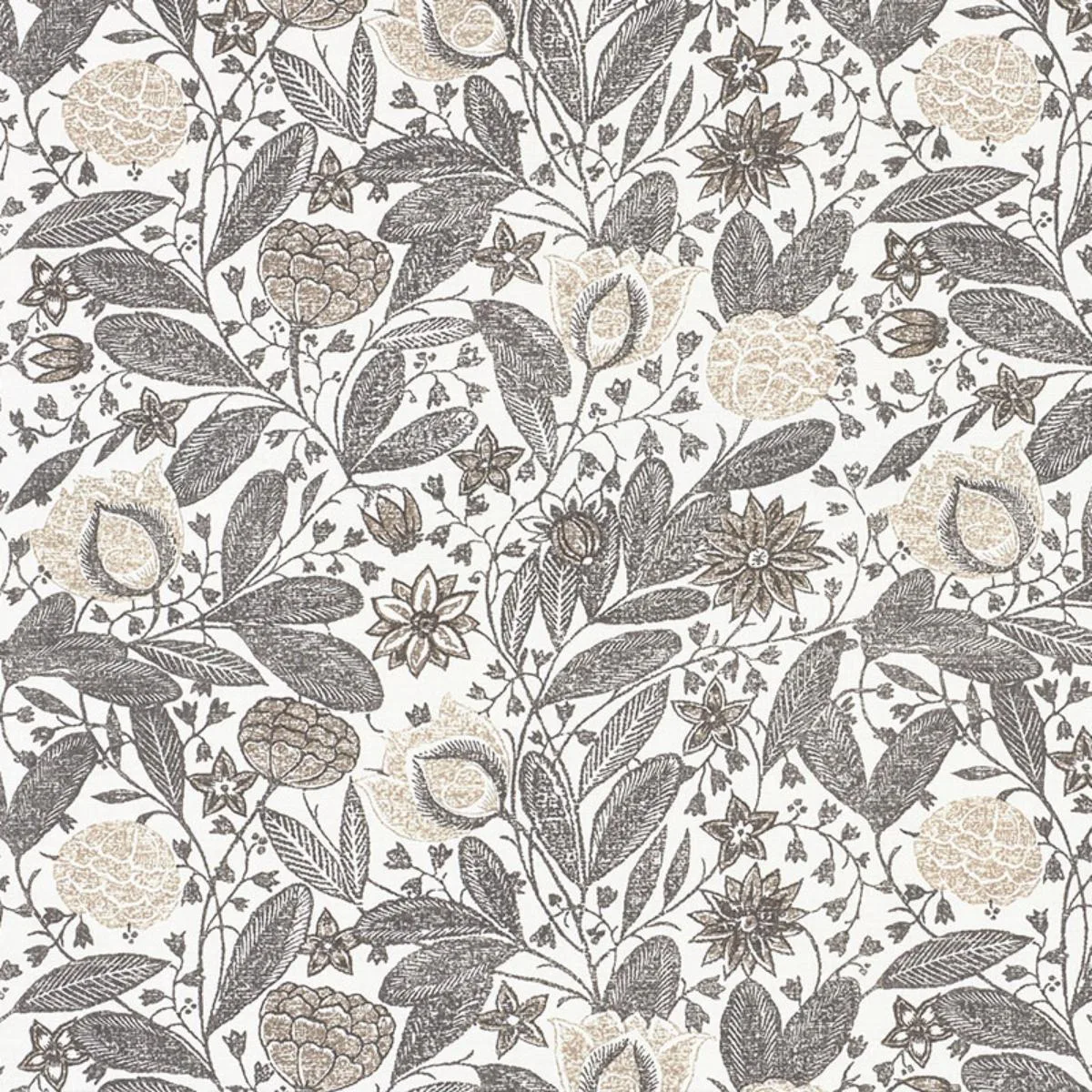 Schumacher 176840 Gloria Grisaille fabric swatch